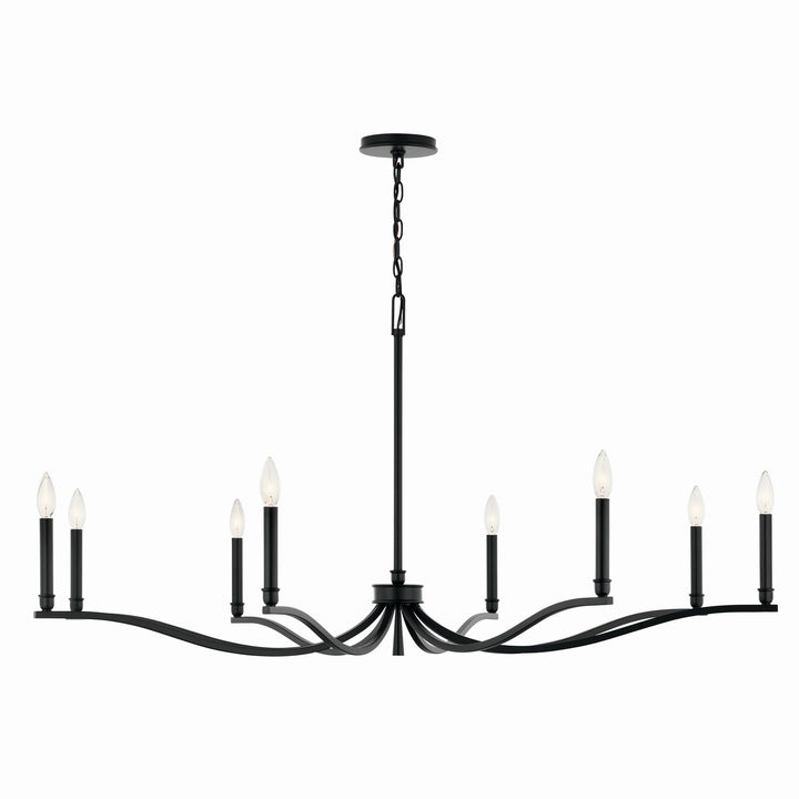Kichler Canada - 52697BK - Eight Light Chandelier - Malene - Black