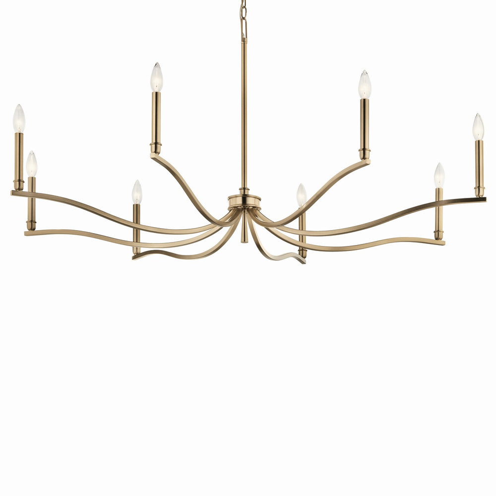 Kichler Canada - 52697CPZ - Eight Light Chandelier - Malene - Champagne Bronze