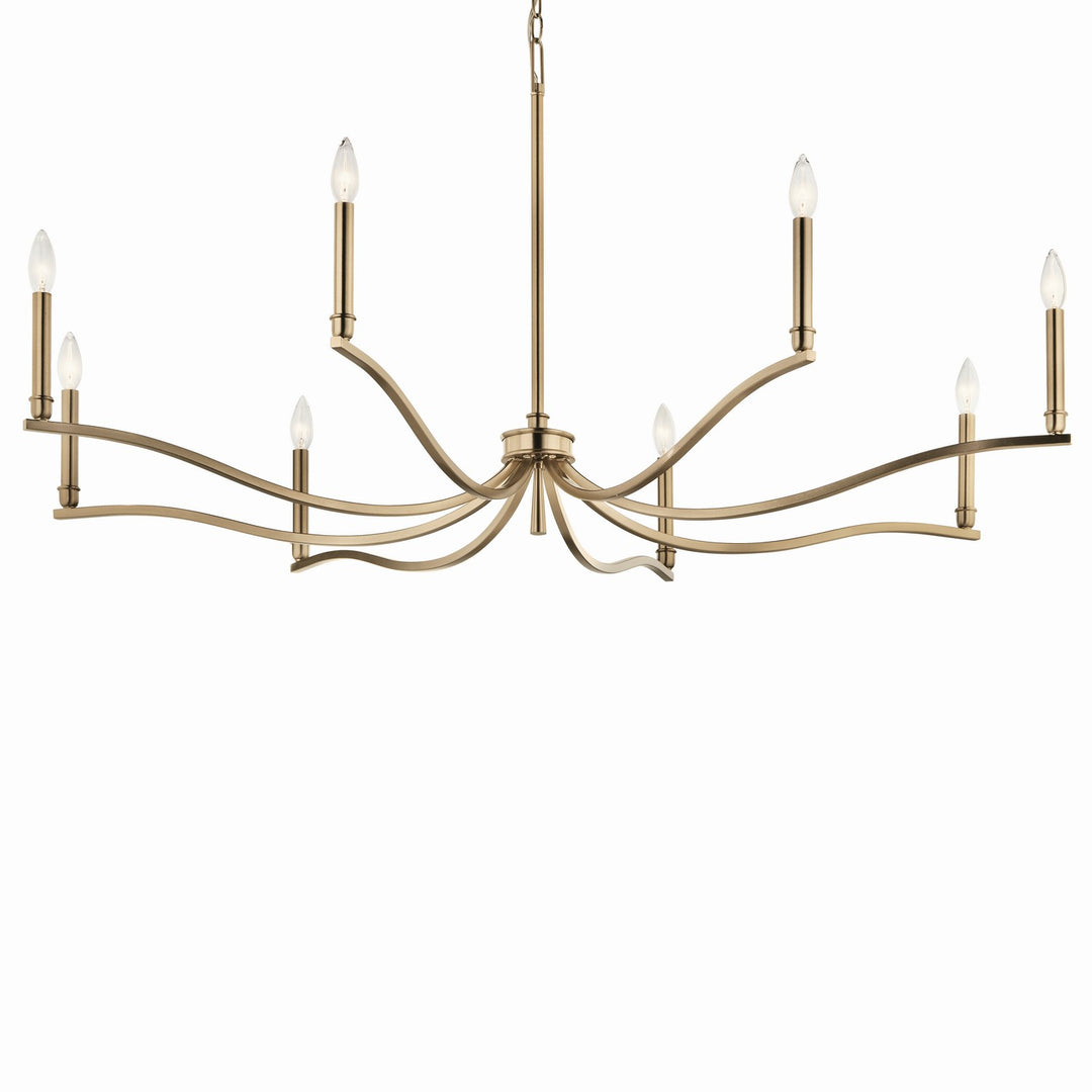 Kichler Canada - 52697CPZ - Eight Light Chandelier - Malene - Champagne Bronze