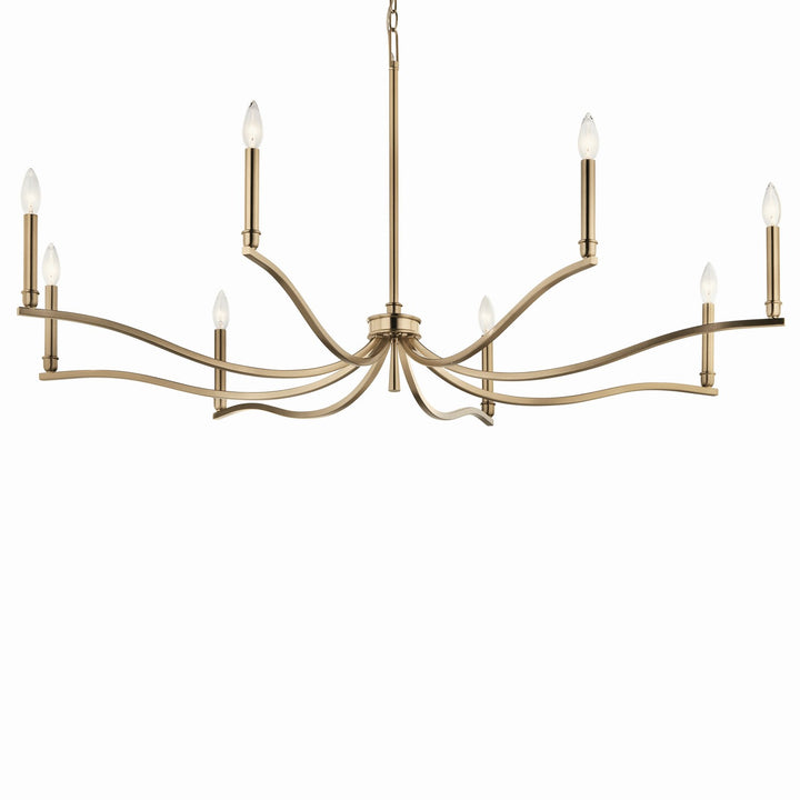 Kichler Canada - 52697CPZ - Eight Light Chandelier - Malene - Champagne Bronze
