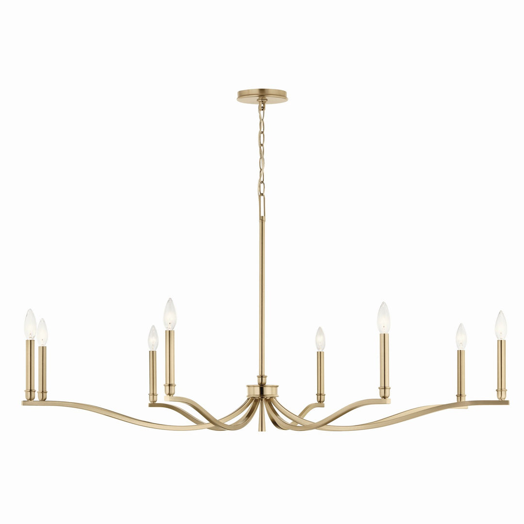 Kichler Canada - 52697CPZ - Eight Light Chandelier - Malene - Champagne Bronze