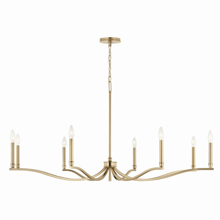 Kichler Canada - 52697CPZ - Eight Light Chandelier - Malene - Champagne Bronze