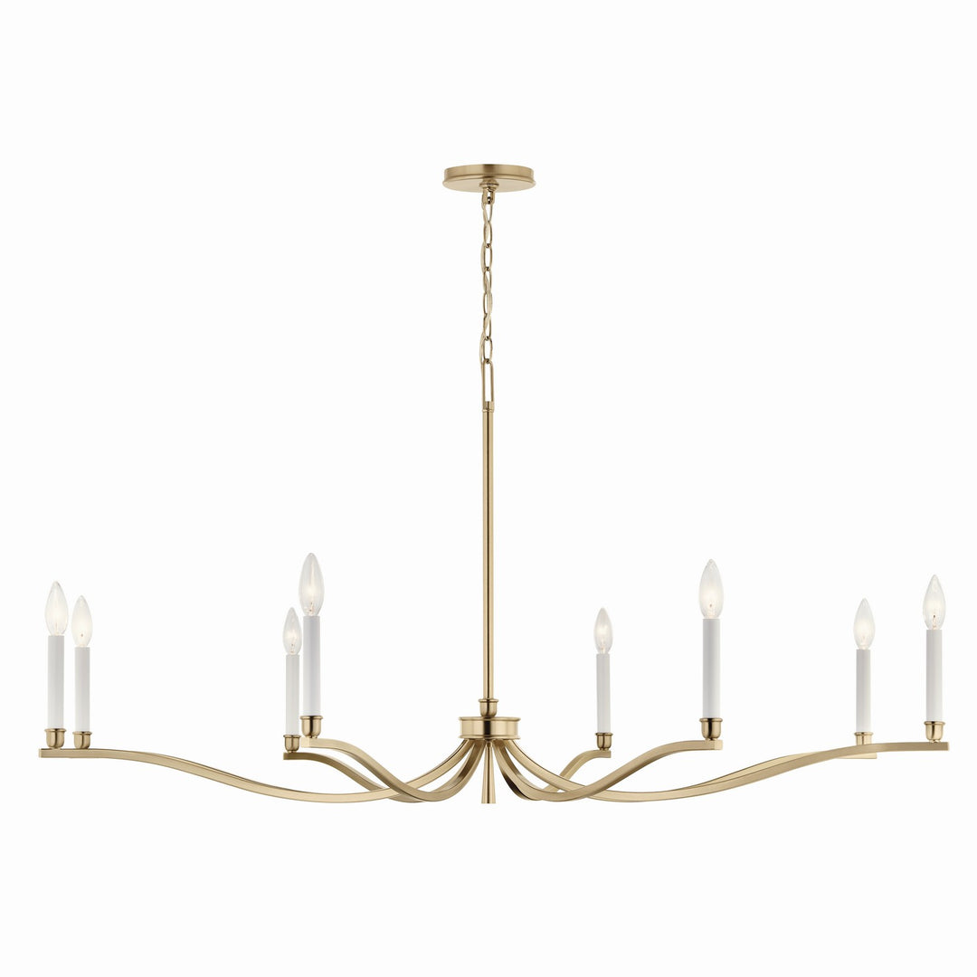 Kichler Canada - 52697CPZ - Eight Light Chandelier - Malene - Champagne Bronze