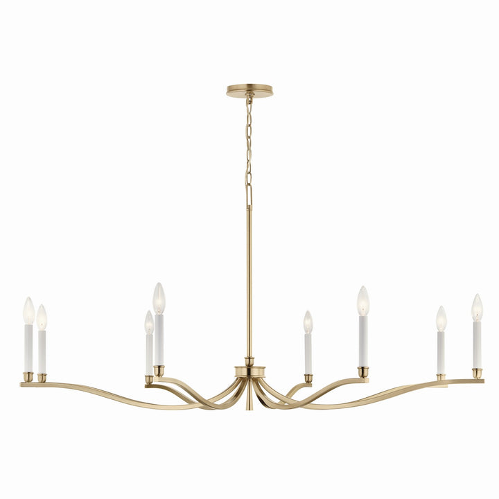 Kichler Canada - 52697CPZ - Eight Light Chandelier - Malene - Champagne Bronze
