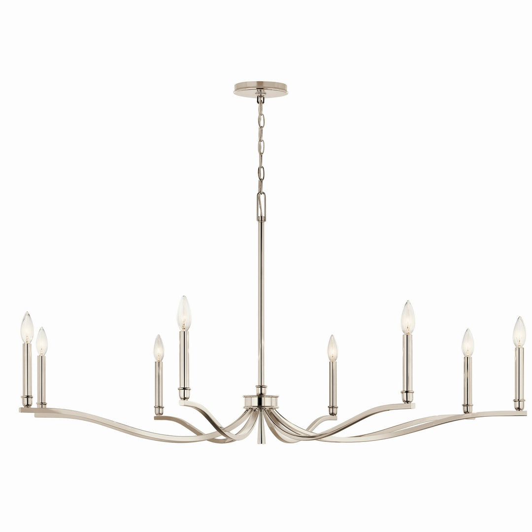 Kichler Canada - 52697PN - Eight Light Chandelier - Malene - Polished Nickel