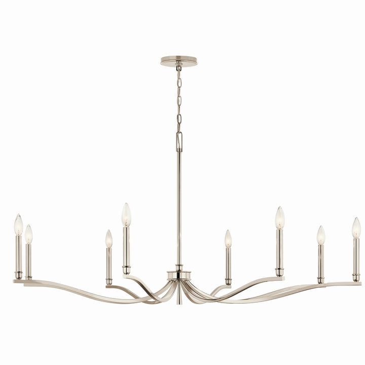 Kichler Canada - 52697PN - Eight Light Chandelier - Malene - Polished Nickel