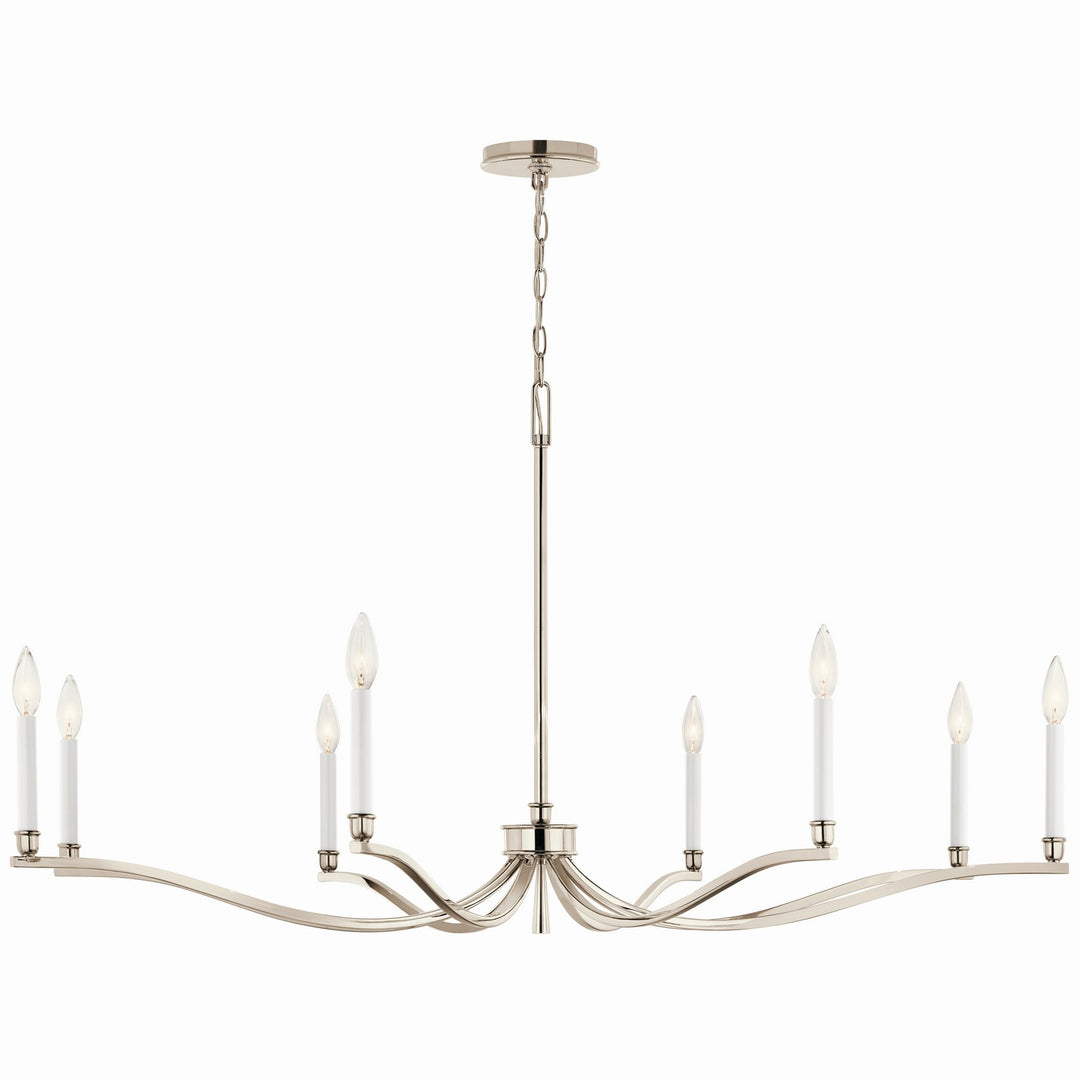 Kichler Canada - 52697PN - Eight Light Chandelier - Malene - Polished Nickel