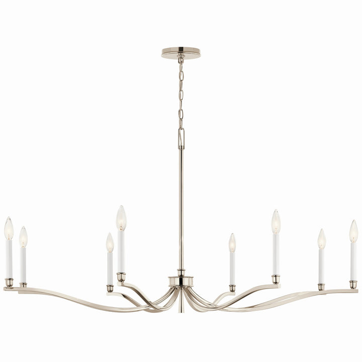 Kichler Canada - 52697PN - Eight Light Chandelier - Malene - Polished Nickel