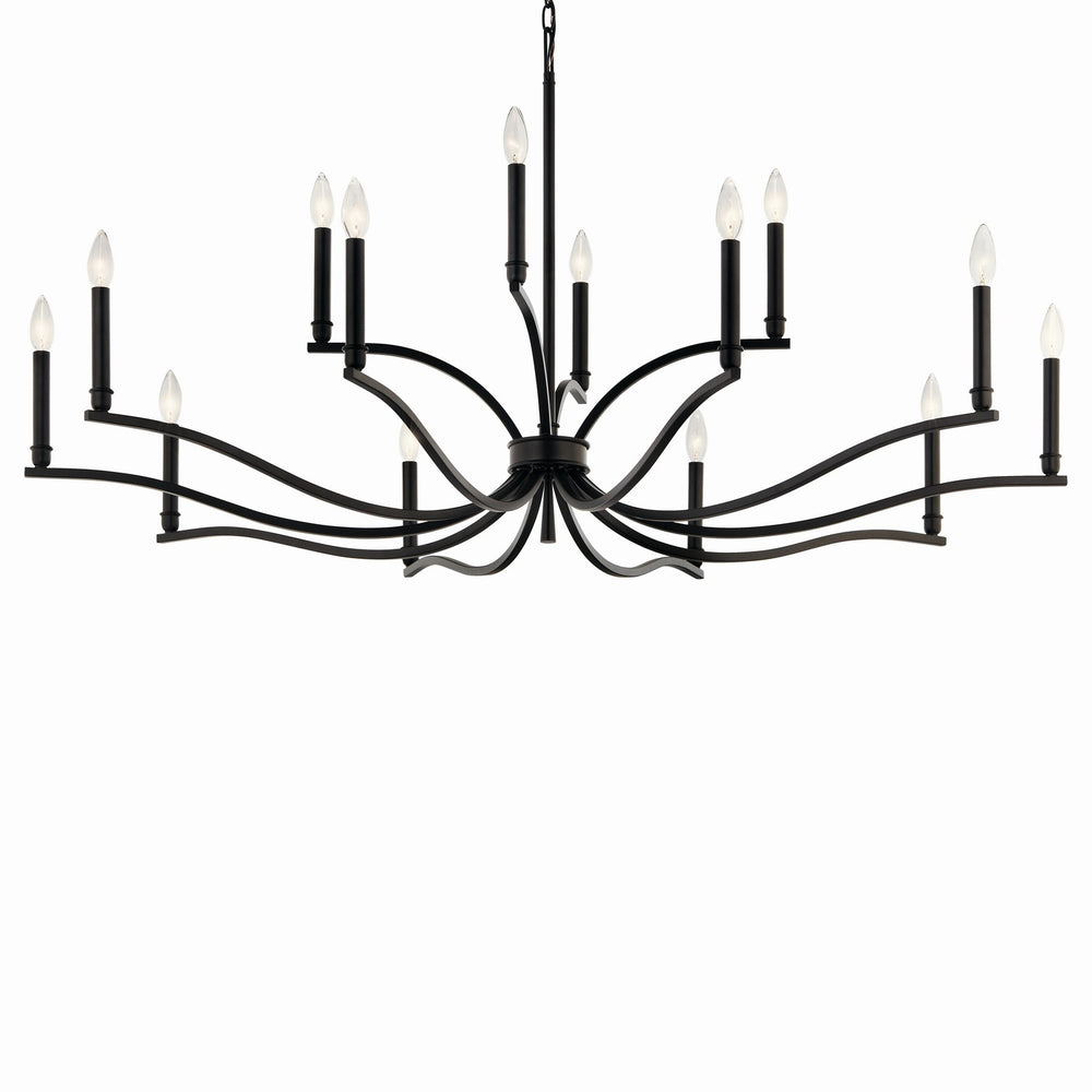 Kichler Canada - 52698BK - 14 Light Chandelier - Malene - Black