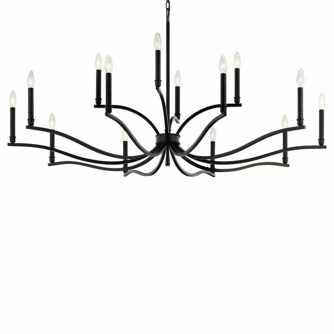 Kichler Canada - 52698BK - 14 Light Chandelier - Malene - Black