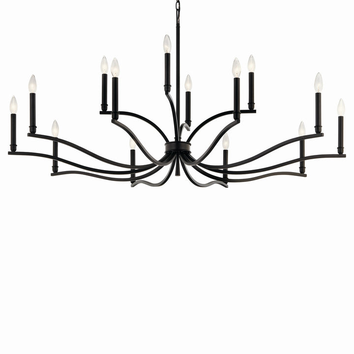 Kichler Canada - 52698BK - 14 Light Chandelier - Malene - Black