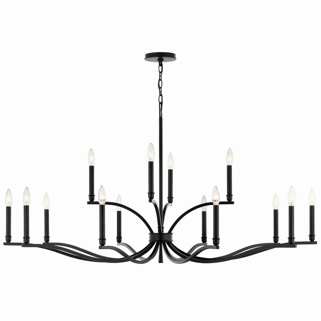 Kichler Canada - 52698BK - 14 Light Chandelier - Malene - Black
