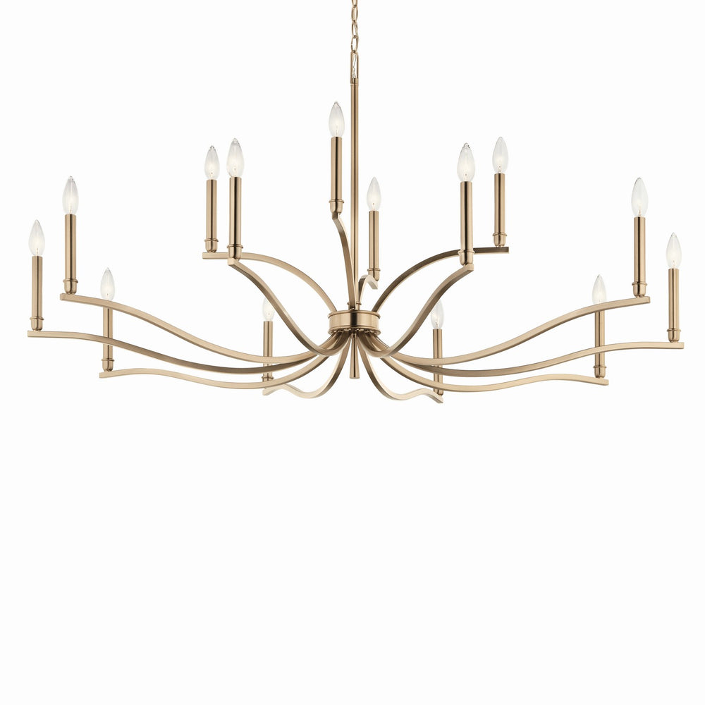 Kichler Canada - 52698CPZ - 14 Light Chandelier - Malene - Champagne Bronze