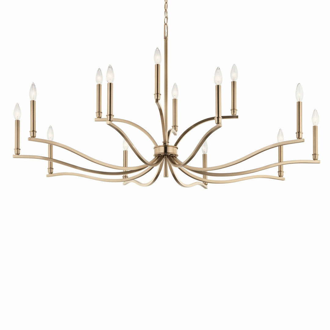 Kichler Canada - 52698CPZ - 14 Light Chandelier - Malene - Champagne Bronze