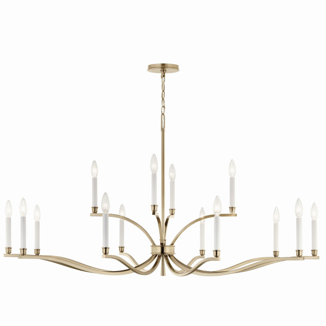 Kichler Canada - 52698CPZ - 14 Light Chandelier - Malene - Champagne Bronze