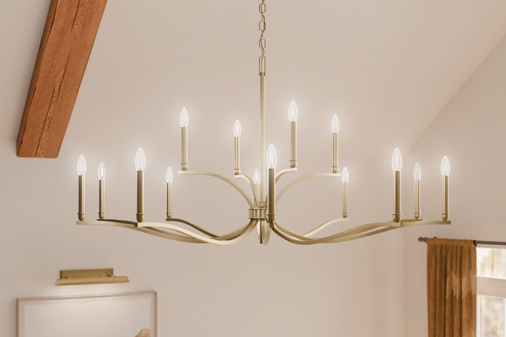 Kichler Canada - 52698CPZ - 14 Light Chandelier - Malene - Champagne Bronze
