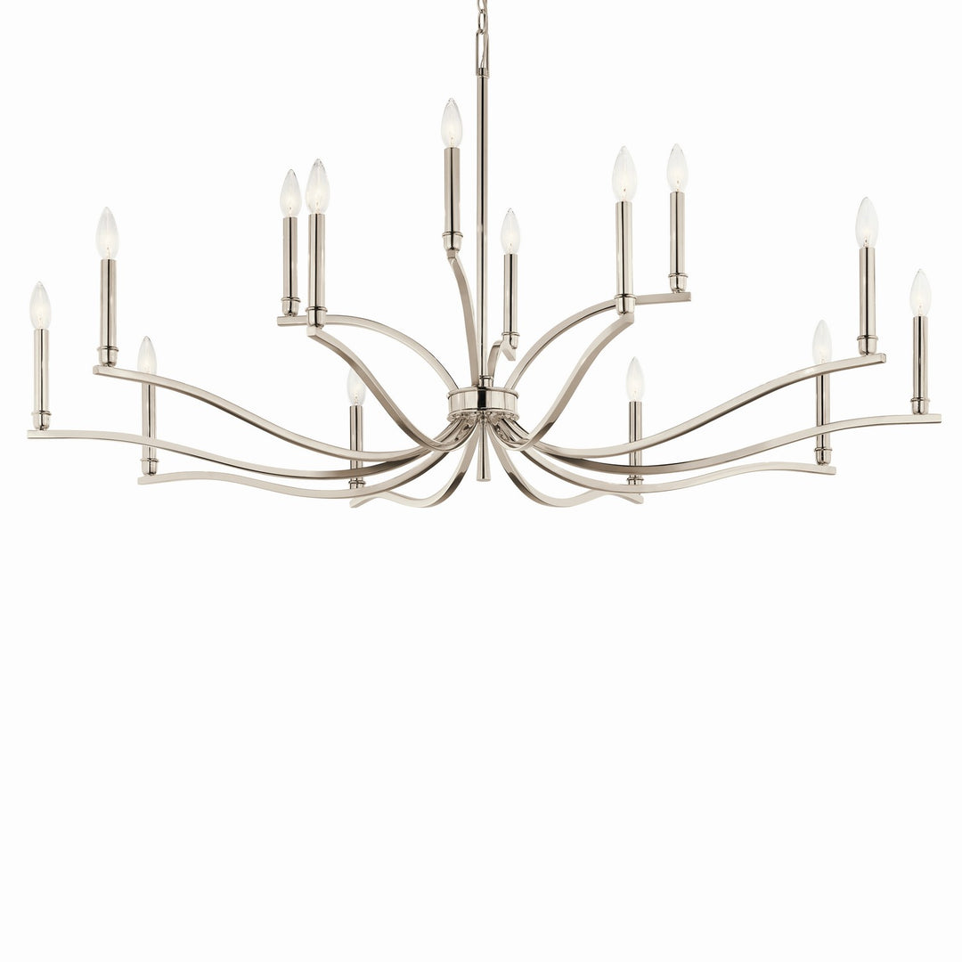 Kichler Canada - 52698PN - 14 Light Chandelier - Malene - Polished Nickel