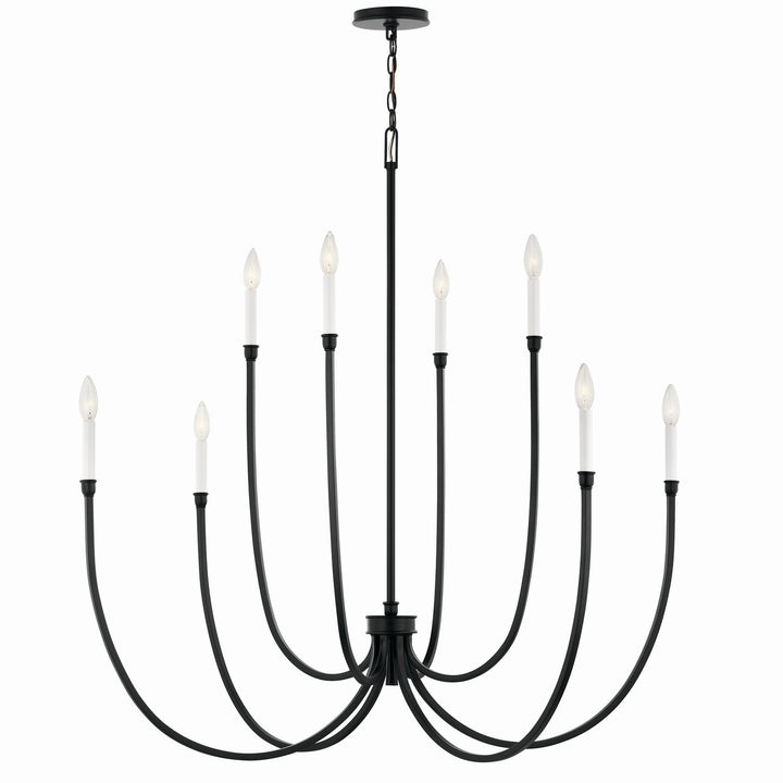 Kichler Canada - 52699BK - Eight Light Foyer Chandelier - Malene - Black
