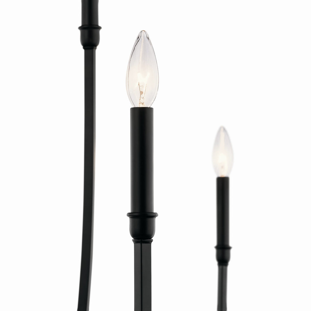 Kichler Canada - 52699BK - Eight Light Foyer Chandelier - Malene - Black