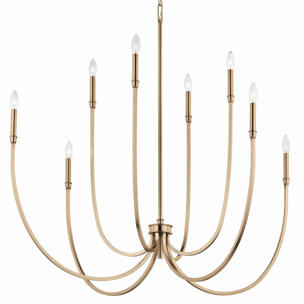 Kichler Canada - 52699CPZ - Eight Light Foyer Chandelier - Malene - Champagne Bronze