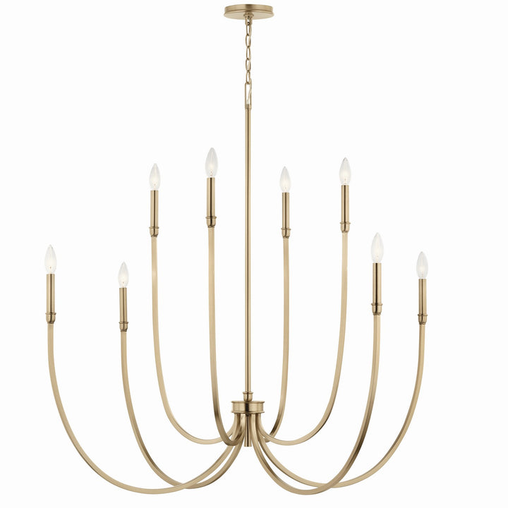 Kichler Canada - 52699CPZ - Eight Light Foyer Chandelier - Malene - Champagne Bronze