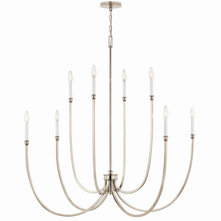 Kichler Canada - 52699PN - Eight Light Foyer Chandelier - Malene - Polished Nickel