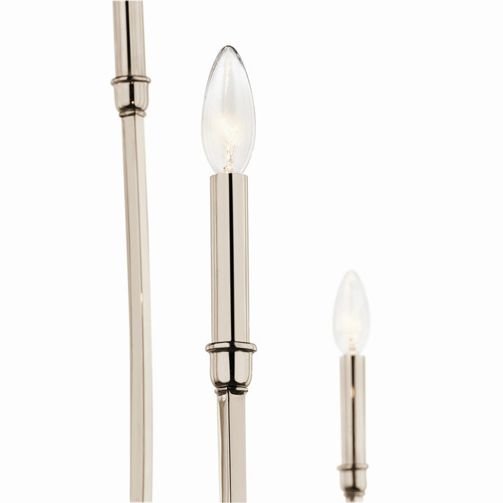 Kichler Canada - 52699PN - Eight Light Foyer Chandelier - Malene - Polished Nickel