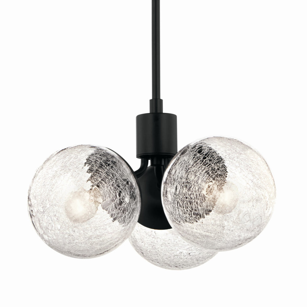 Kichler Canada - 52700BK - Three Light Chandelier/Semi Flush - Silvarious - Black
