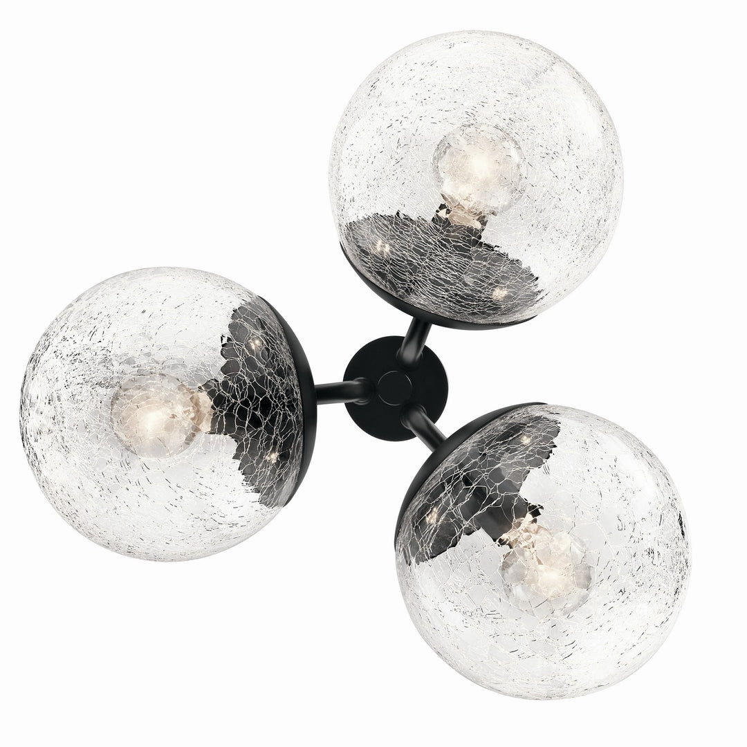 Kichler Canada - 52700BK - Three Light Chandelier/Semi Flush - Silvarious - Black