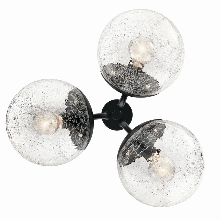 Kichler Canada - 52700BK - Three Light Chandelier/Semi Flush - Silvarious - Black