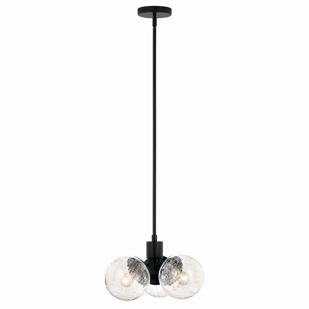 Kichler Canada - 52700BK - Three Light Chandelier/Semi Flush - Silvarious - Black