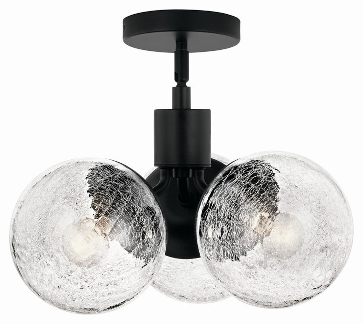 Kichler Canada - 52700BK - Three Light Chandelier/Semi Flush - Silvarious - Black