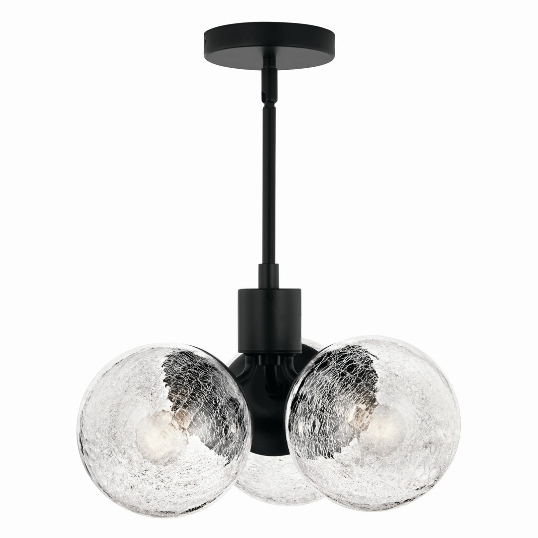 Kichler Canada - 52700BK - Three Light Chandelier/Semi Flush - Silvarious - Black