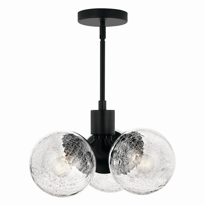 Kichler Canada - 52700BK - Three Light Chandelier/Semi Flush - Silvarious - Black