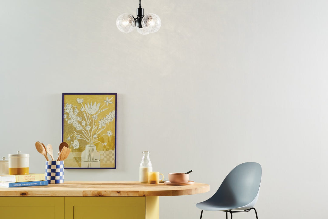 Kichler Canada - 52700BK - Three Light Chandelier/Semi Flush - Silvarious - Black