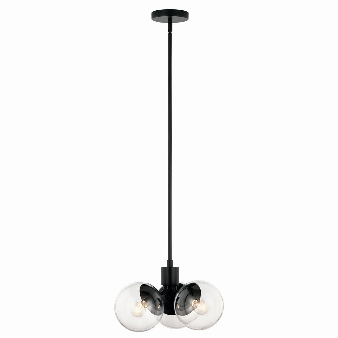 Kichler Canada - 52700BKCLR - Three Light Chandelier/Semi Flush - Silvarious - Black