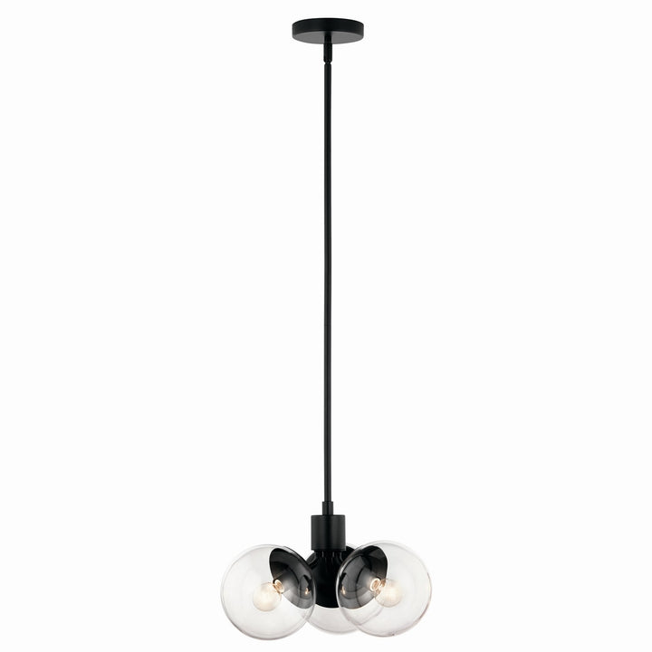 Kichler Canada - 52700BKCLR - Three Light Chandelier/Semi Flush - Silvarious - Black