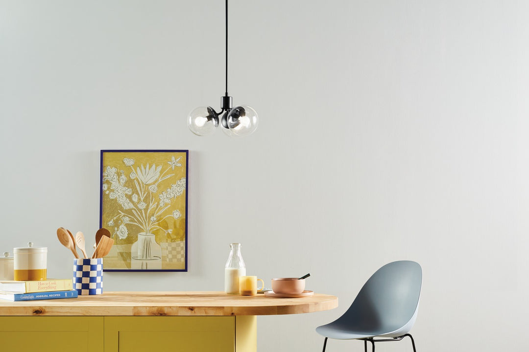 Kichler Canada - 52700BKCLR - Three Light Chandelier/Semi Flush - Silvarious - Black
