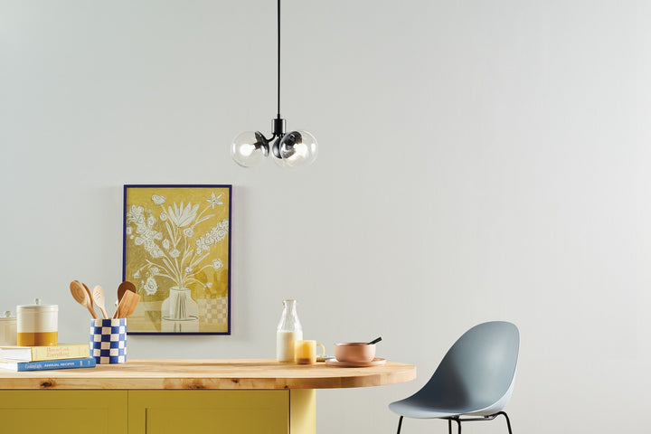 Kichler Canada - 52700BKCLR - Three Light Chandelier/Semi Flush - Silvarious - Black