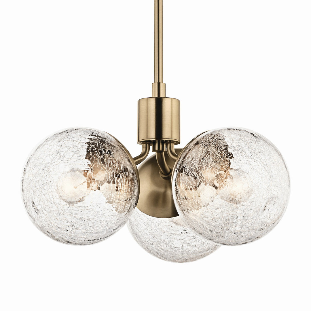 Kichler Canada - 52700CPZ - Three Light Chandelier/Semi Flush - Silvarious - Champagne Bronze