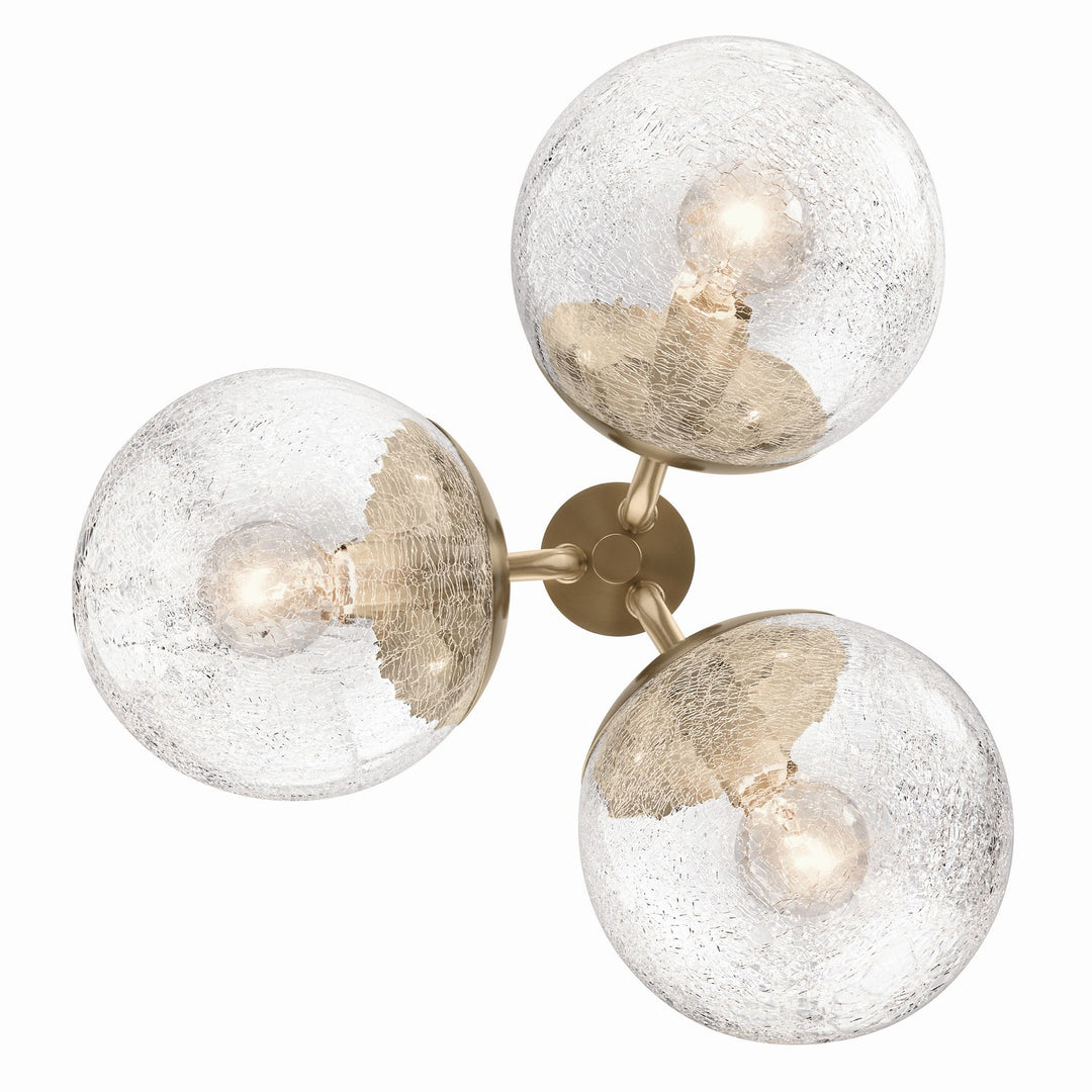 Kichler Canada - 52700CPZ - Three Light Chandelier/Semi Flush - Silvarious - Champagne Bronze