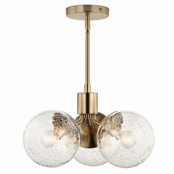 Kichler Canada - 52700CPZ - Three Light Chandelier/Semi Flush - Silvarious - Champagne Bronze