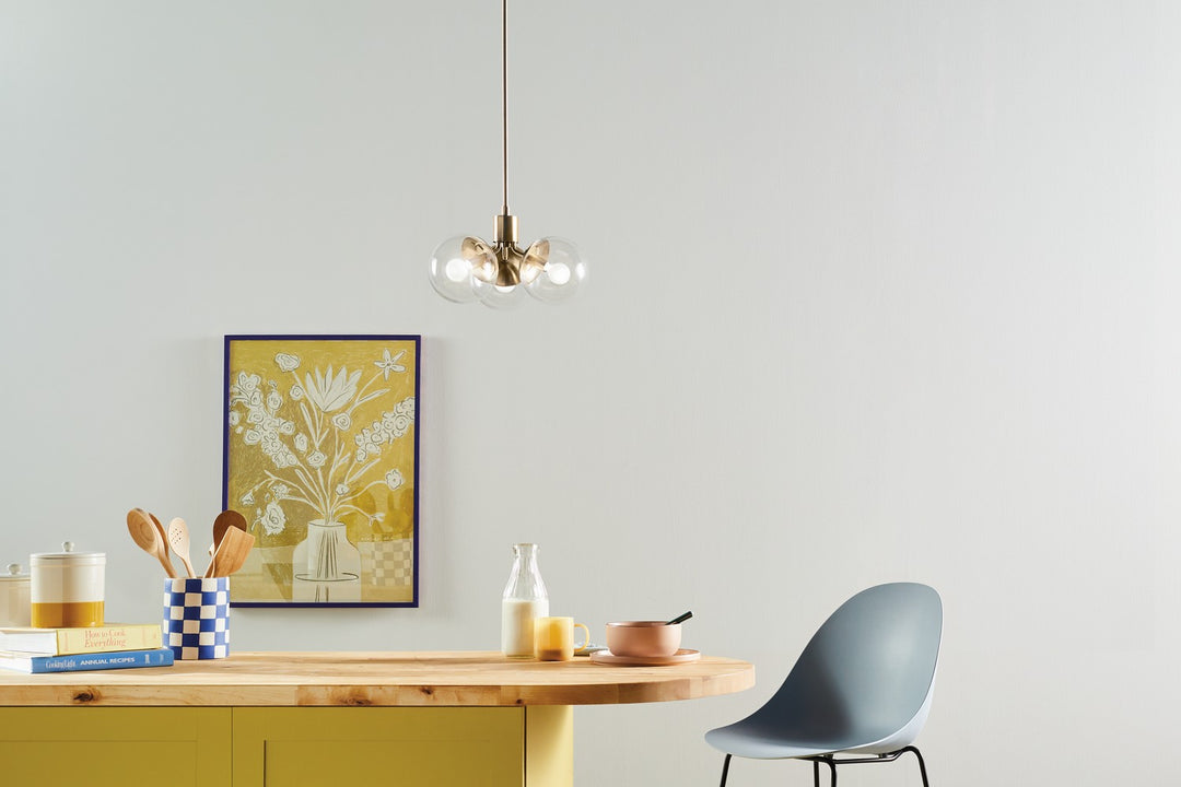 Kichler Canada - 52700CPZCLR - Three Light Chandelier/Semi Flush - Silvarious - Champagne Bronze