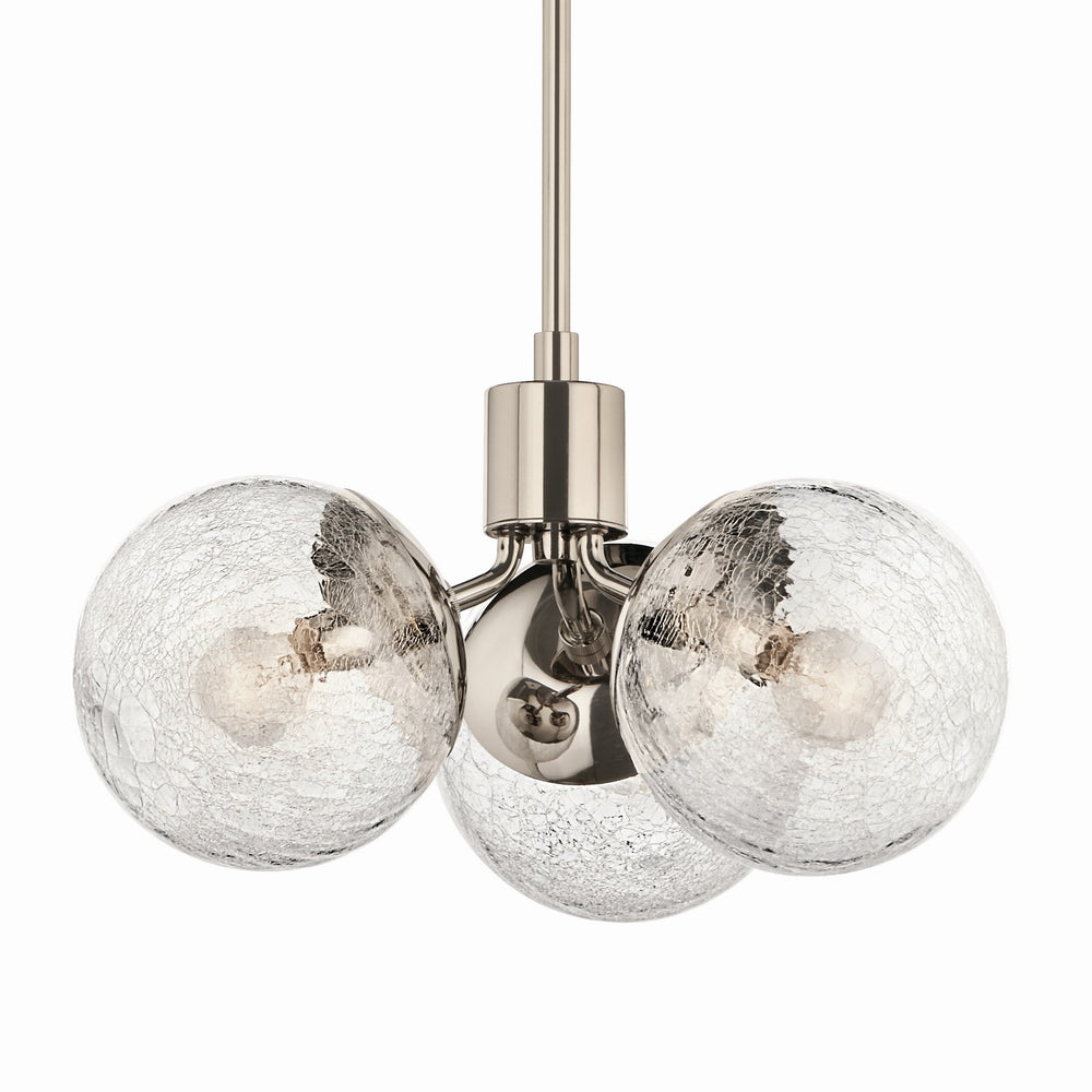 Kichler Canada - 52700PN - Three Light Chandelier/Semi Flush - Silvarious - Polished Nickel