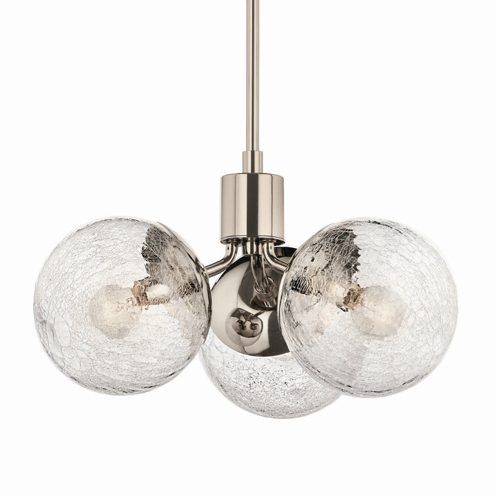 Kichler Canada - 52700PN - Three Light Chandelier/Semi Flush - Silvarious - Polished Nickel
