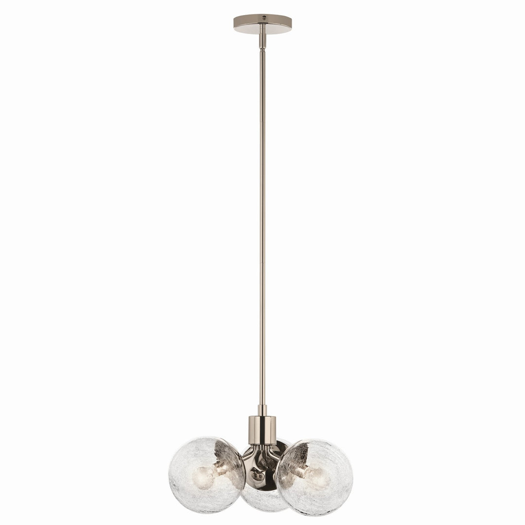 Kichler Canada - 52700PN - Three Light Chandelier/Semi Flush - Silvarious - Polished Nickel