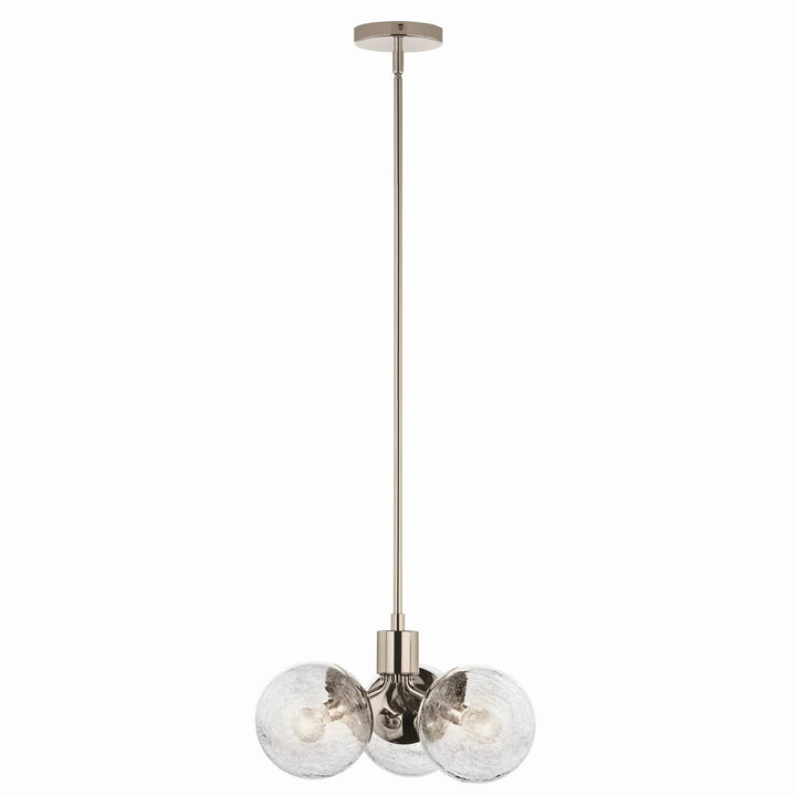 Kichler Canada - 52700PN - Three Light Chandelier/Semi Flush - Silvarious - Polished Nickel
