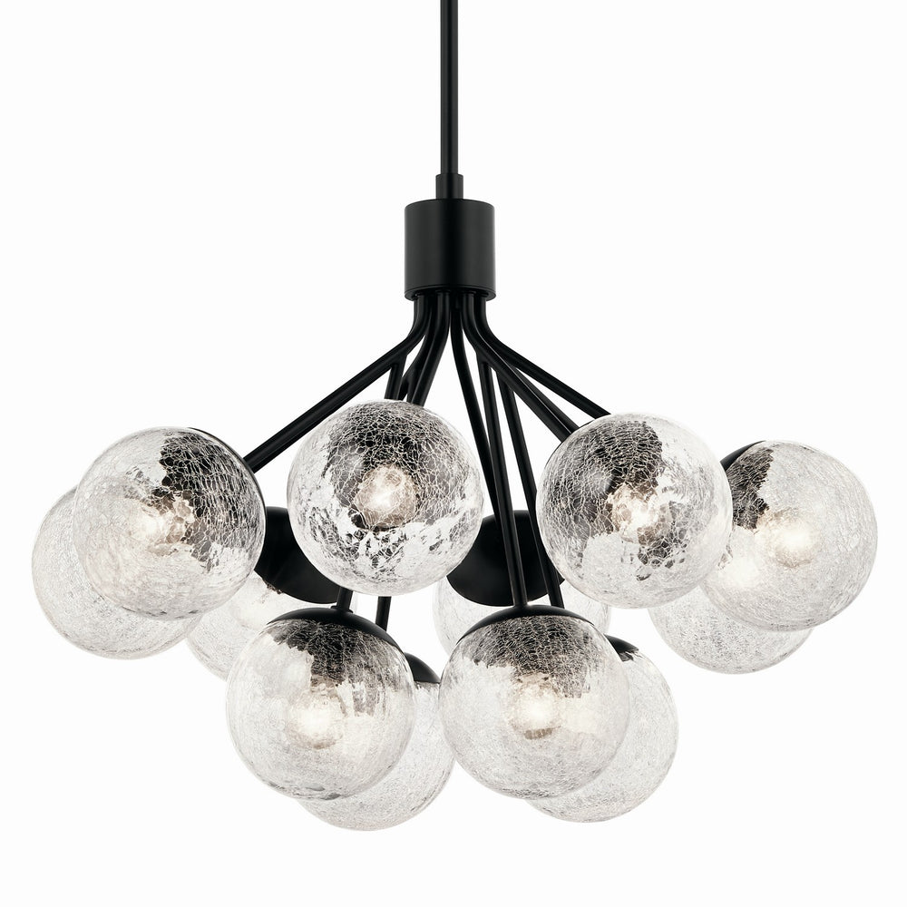 Kichler Canada - 52701BK - 12 Light Chandelier Convertible - Silvarious - Black