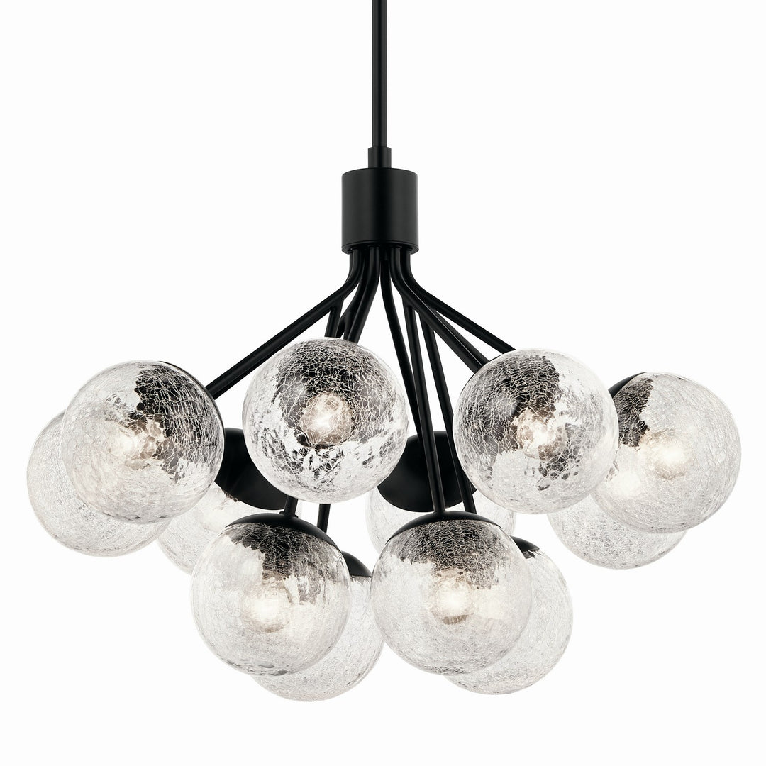 Kichler Canada - 52701BK - 12 Light Chandelier Convertible - Silvarious - Black