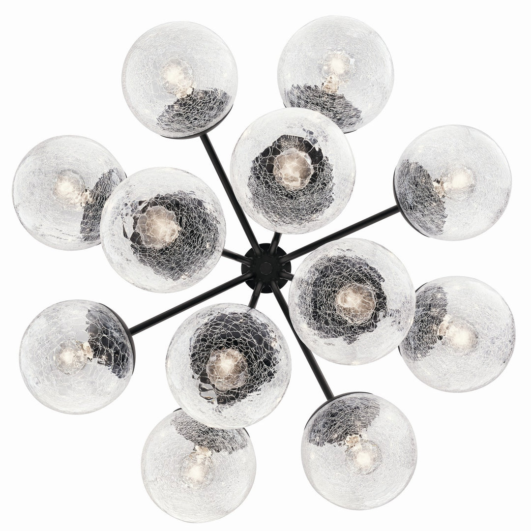 Kichler Canada - 52701BK - 12 Light Chandelier Convertible - Silvarious - Black